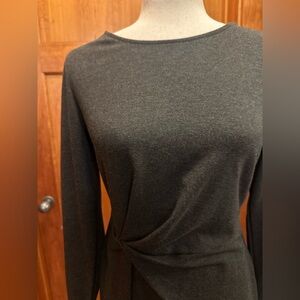 Charcoal Long Sleeve Dress